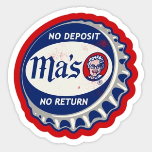 Vintage Ma's Soda Bottlecap Sticker